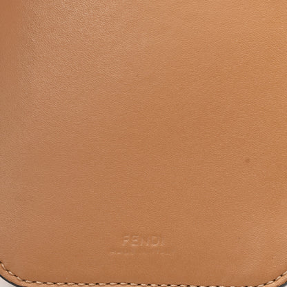 Fendi Vitello Termosport F is Fendi FF 1974 Embossed Phone Pouch Miele Scuro 6 of 11