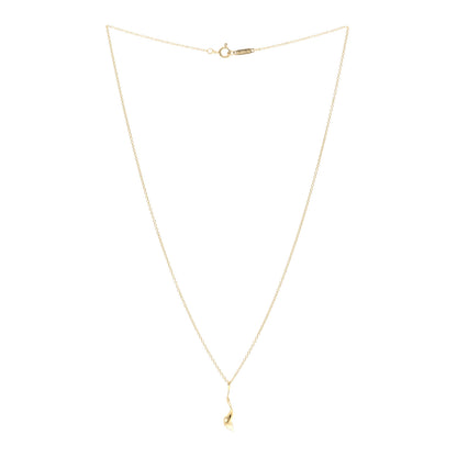 Tiffany 18K Yellow Gold Frank Gehry Orchid Pendant Necklace 3 of 4
