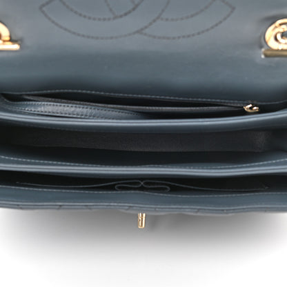 Chanel Lambskin Quilted Medium Trendy CC Flap Dual Handle Bag Dark Grey 5 of 10