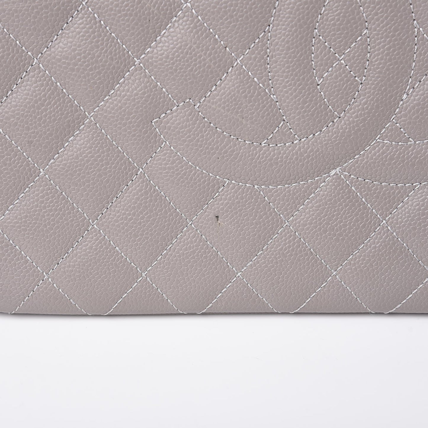Caviar Quilted Grand Shopping Tote GST Gris Clair