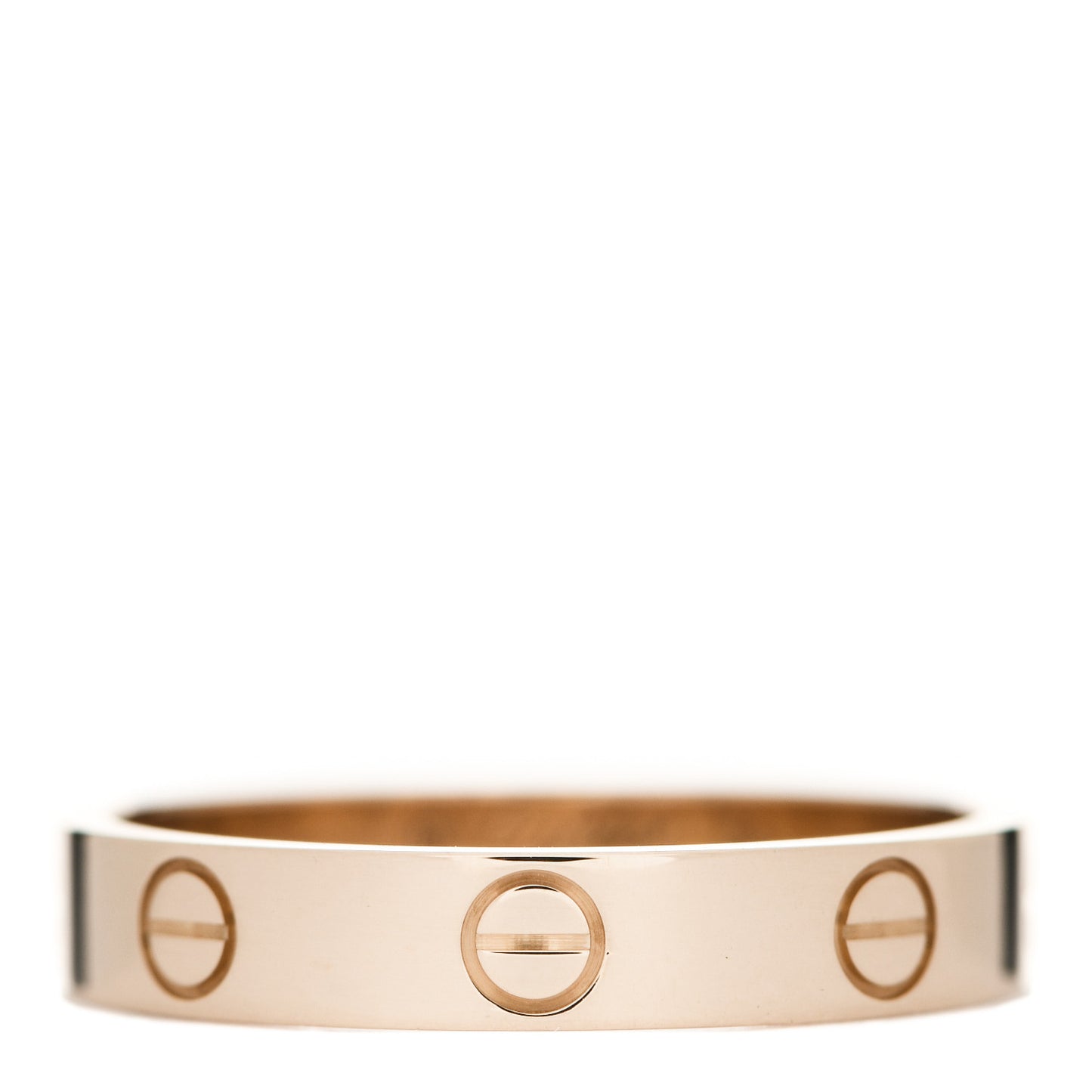 18K Pink Gold 3.5mm LOVE Wedding Band Ring 56 7.75