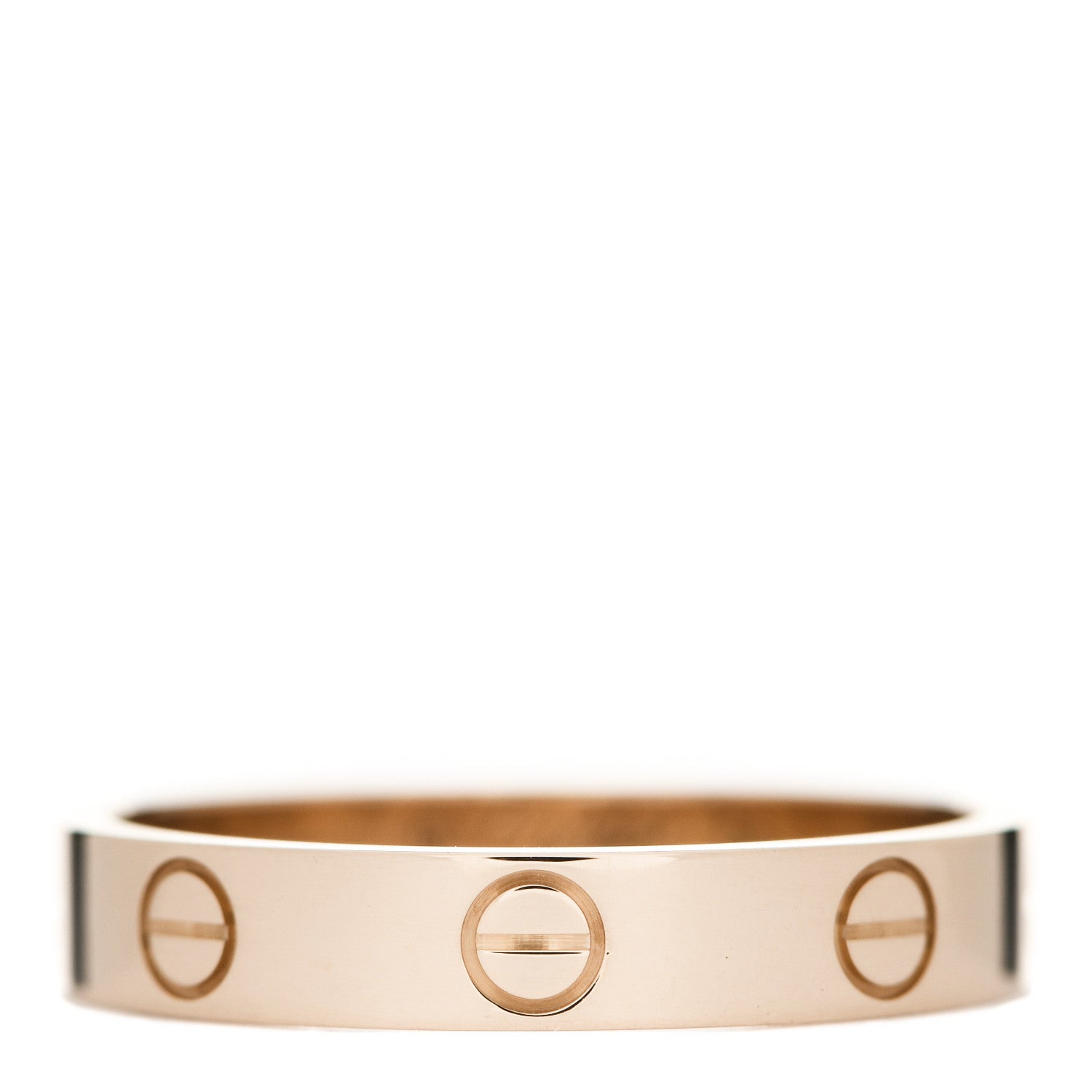Cartier 18K Pink Gold 3.5mm LOVE Wedding Band Ring 56 7.75 1 of 4