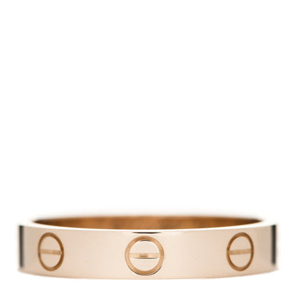 Cartier 18K Pink Gold 3.5mm LOVE Wedding Band Ring 56 7.75 1 of 4