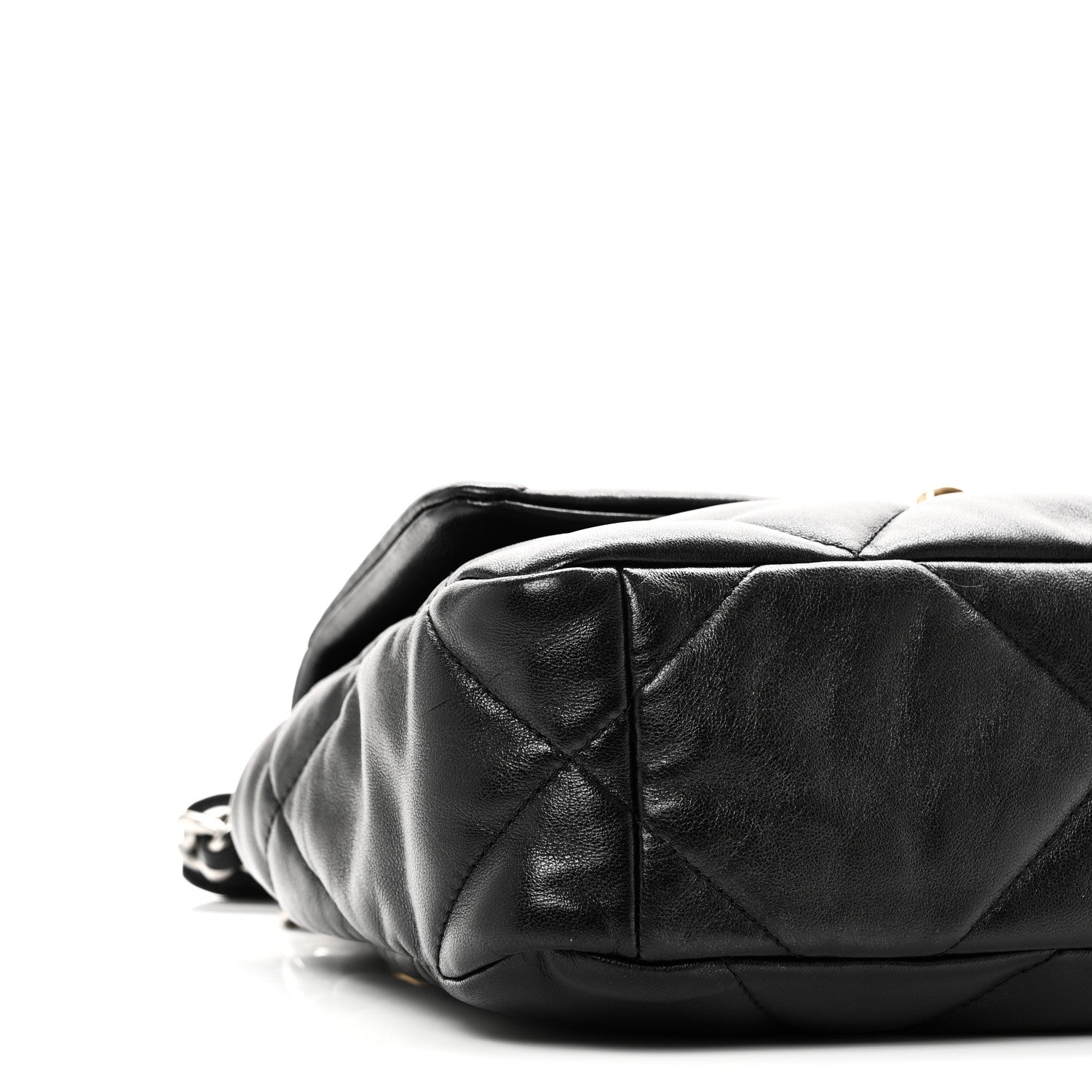 Chanel Goatskin Quilted Medium Chanel 19 Flap Black 9 of 10