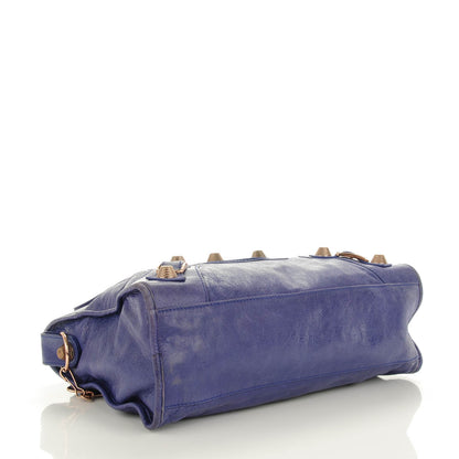 Balenciaga Agneau Giant 21 Rose Gold Hardware City Bleu Lavande 4 of 10