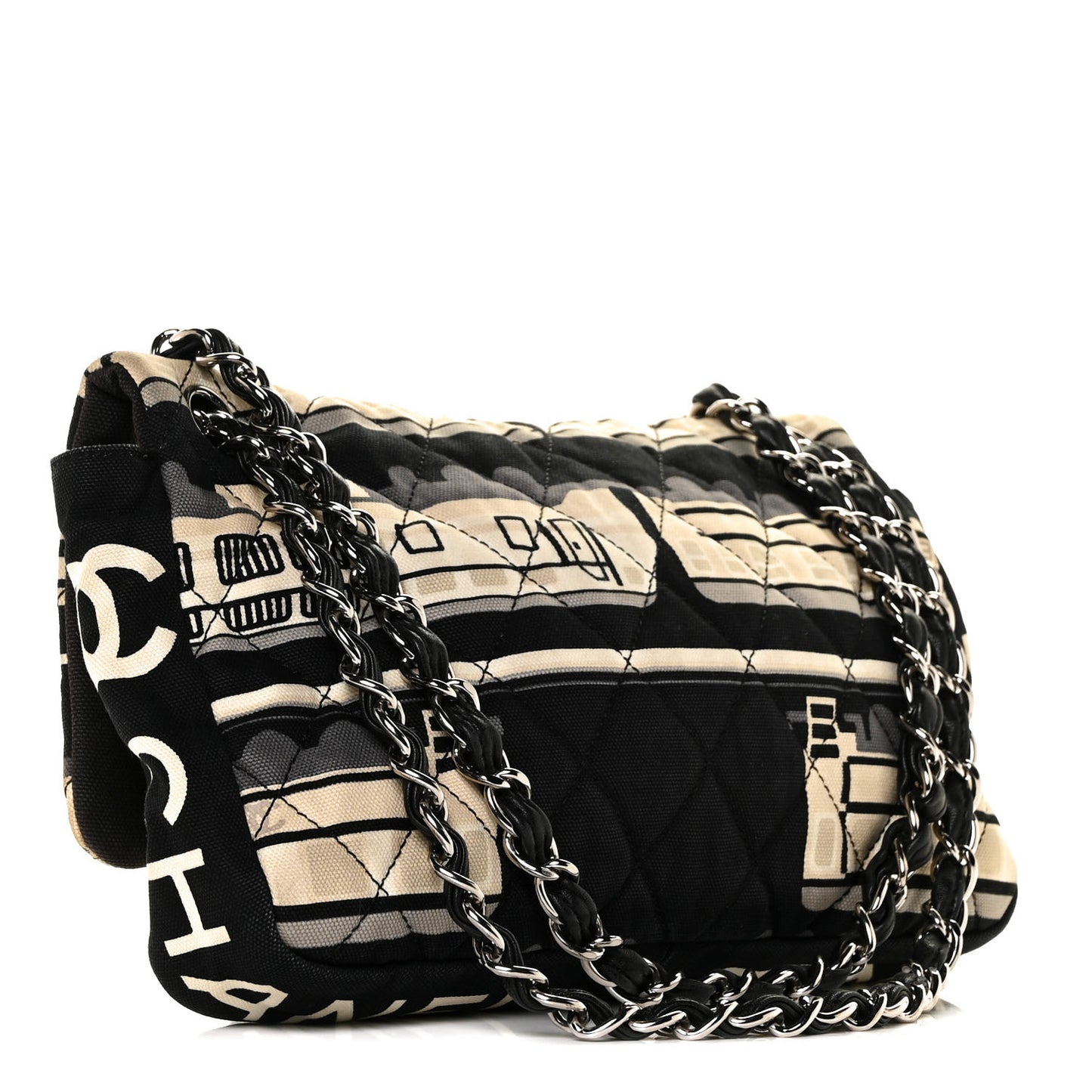 Canvas Le Train Medium Flap Multicolor