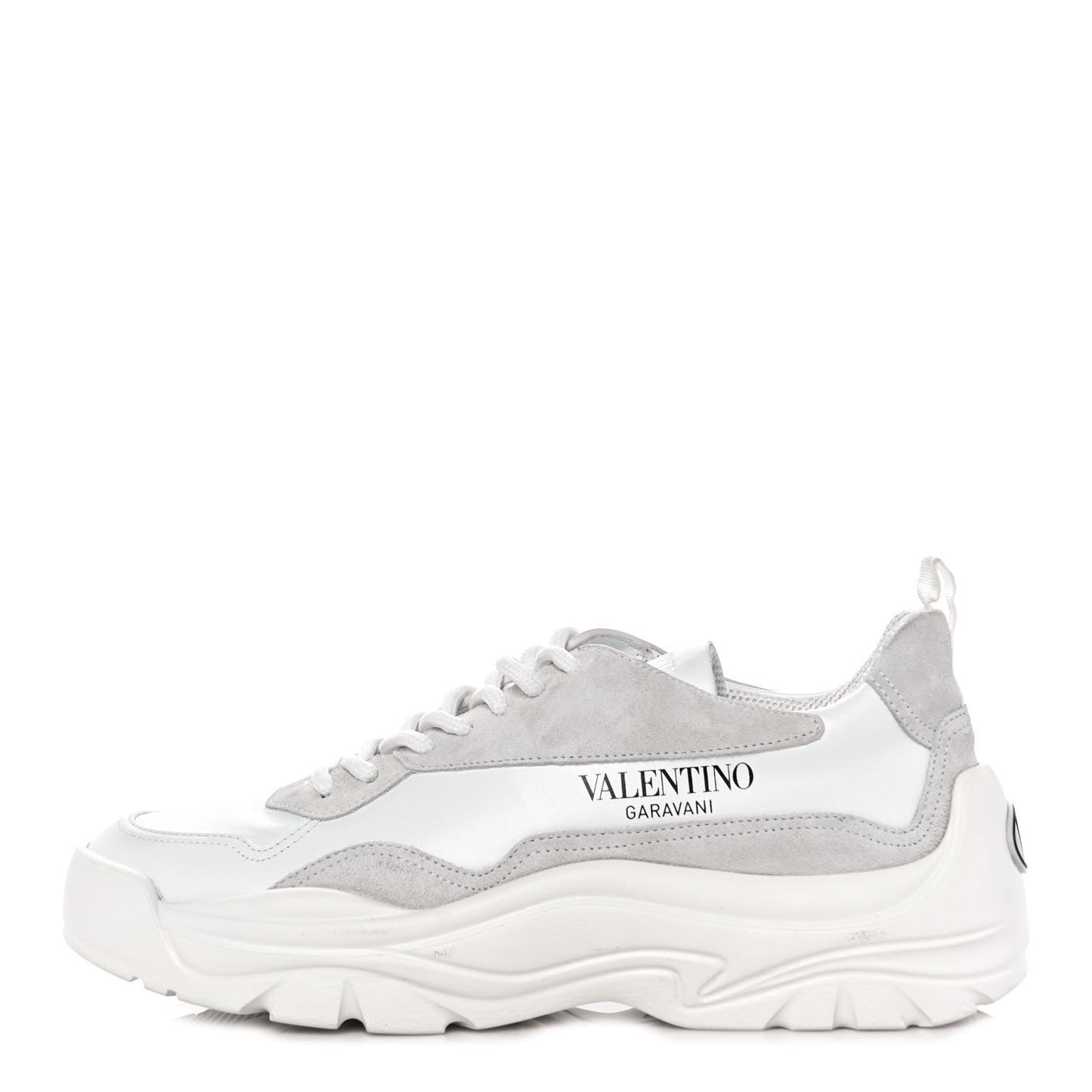 Calfskin Suede Mens Gumboy Sneakers 40.5 White