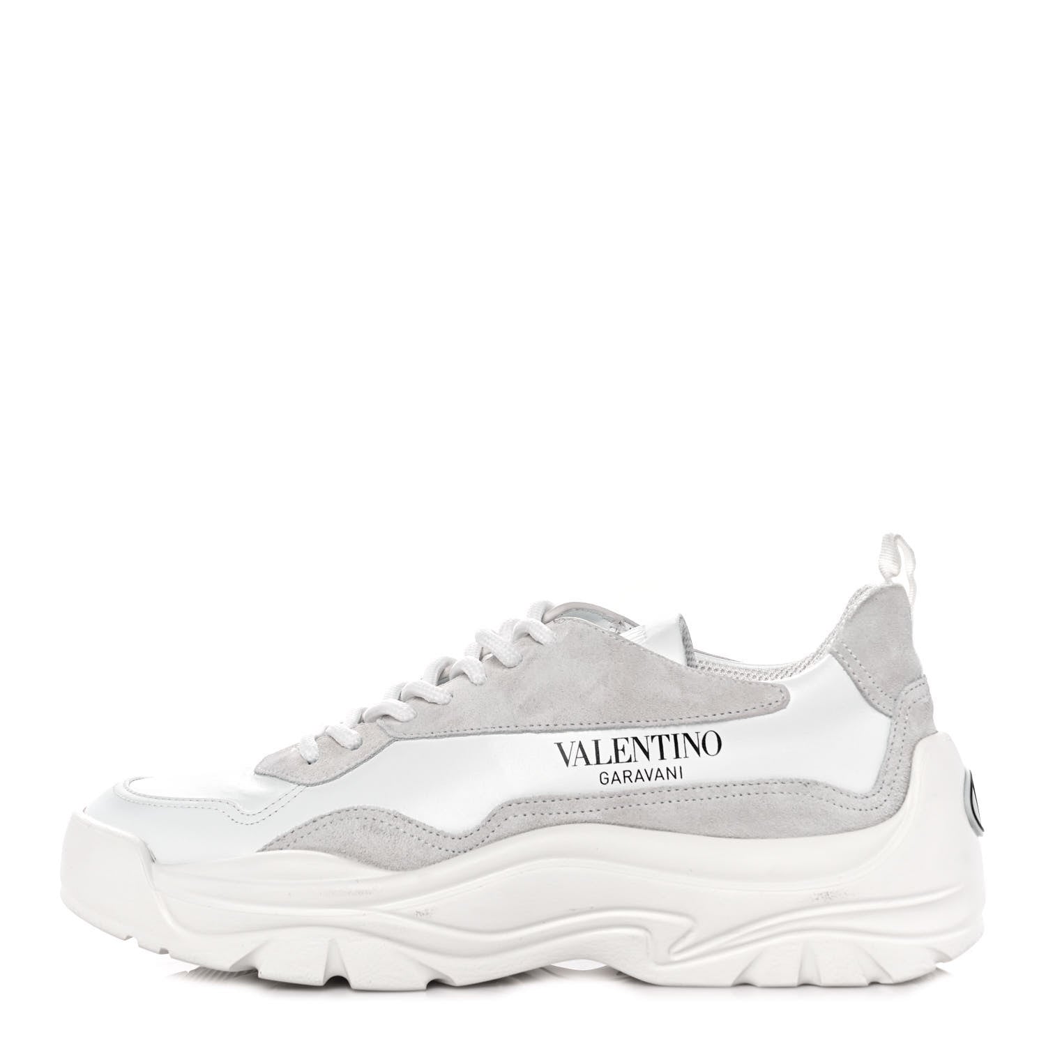 Valentino Garavani Calfskin Suede Mens Gumboy Sneakers 40.5 White 1 of 9