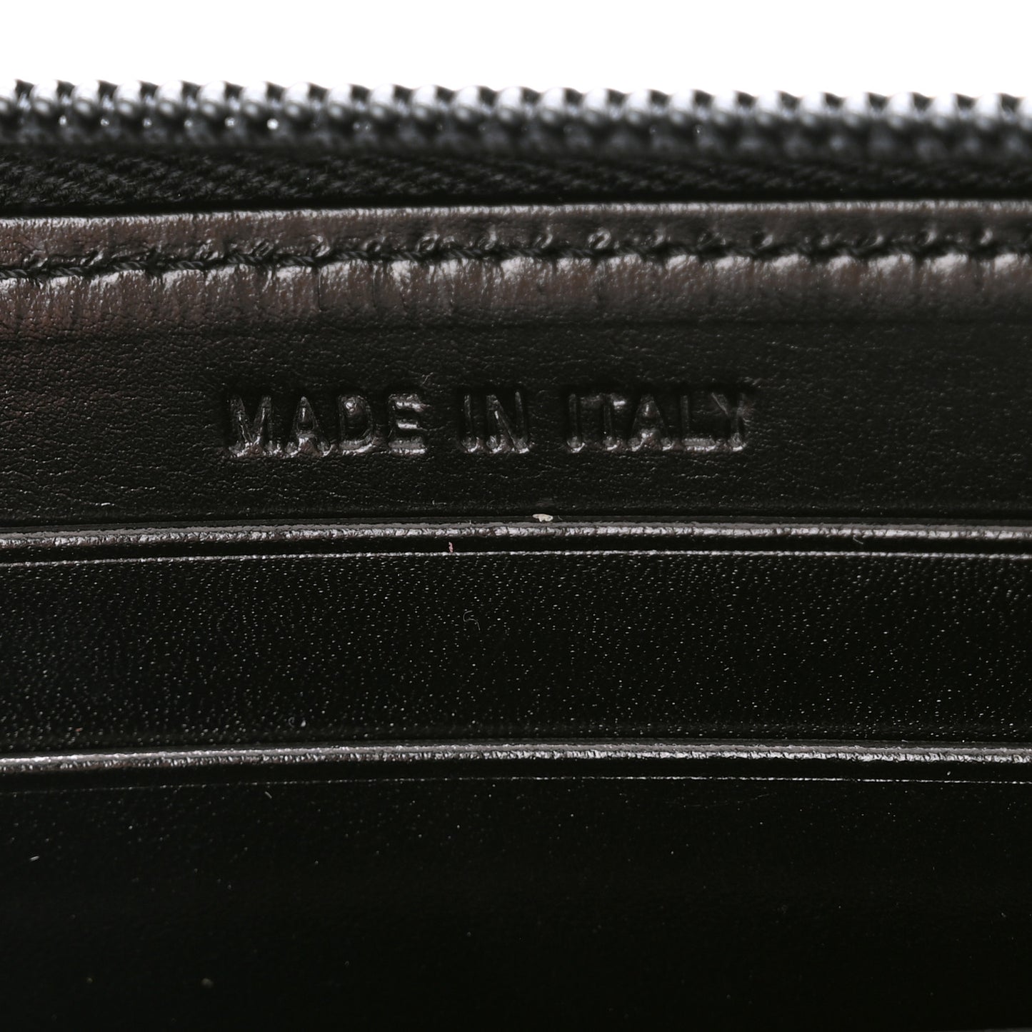 Soft Calf Zip Around Wallet Black