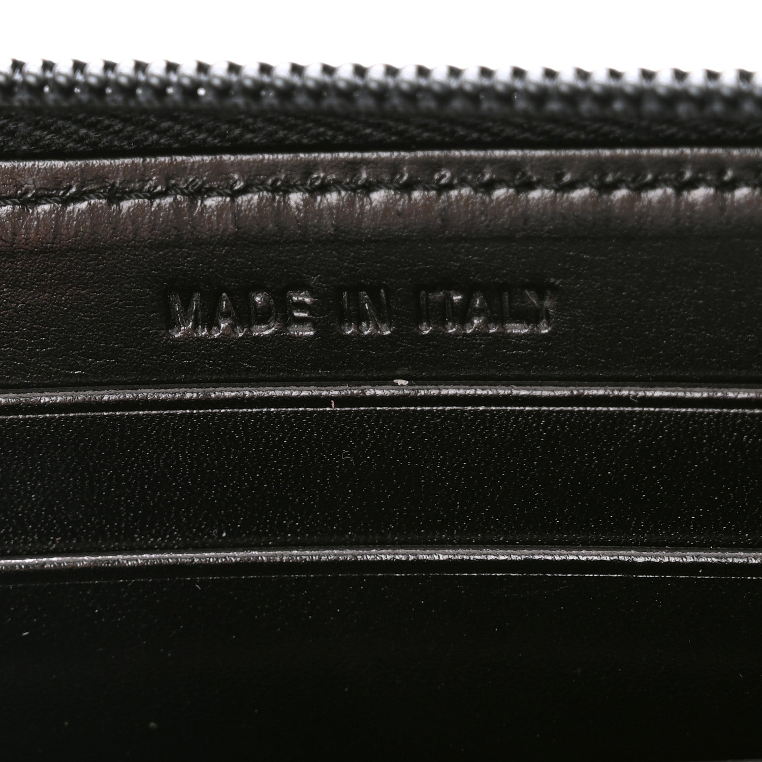 Prada Soft Calf Zip Around Wallet Black 8 of 10