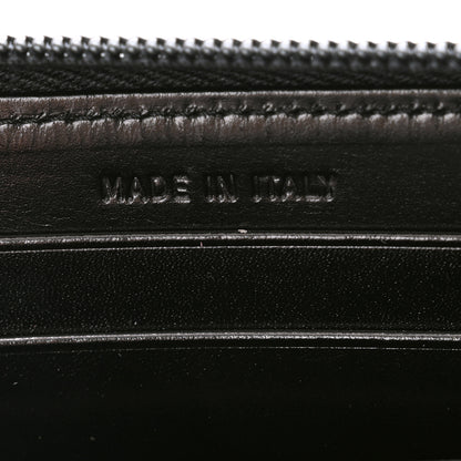 Prada Soft Calf Zip Around Wallet Black 8 of 10