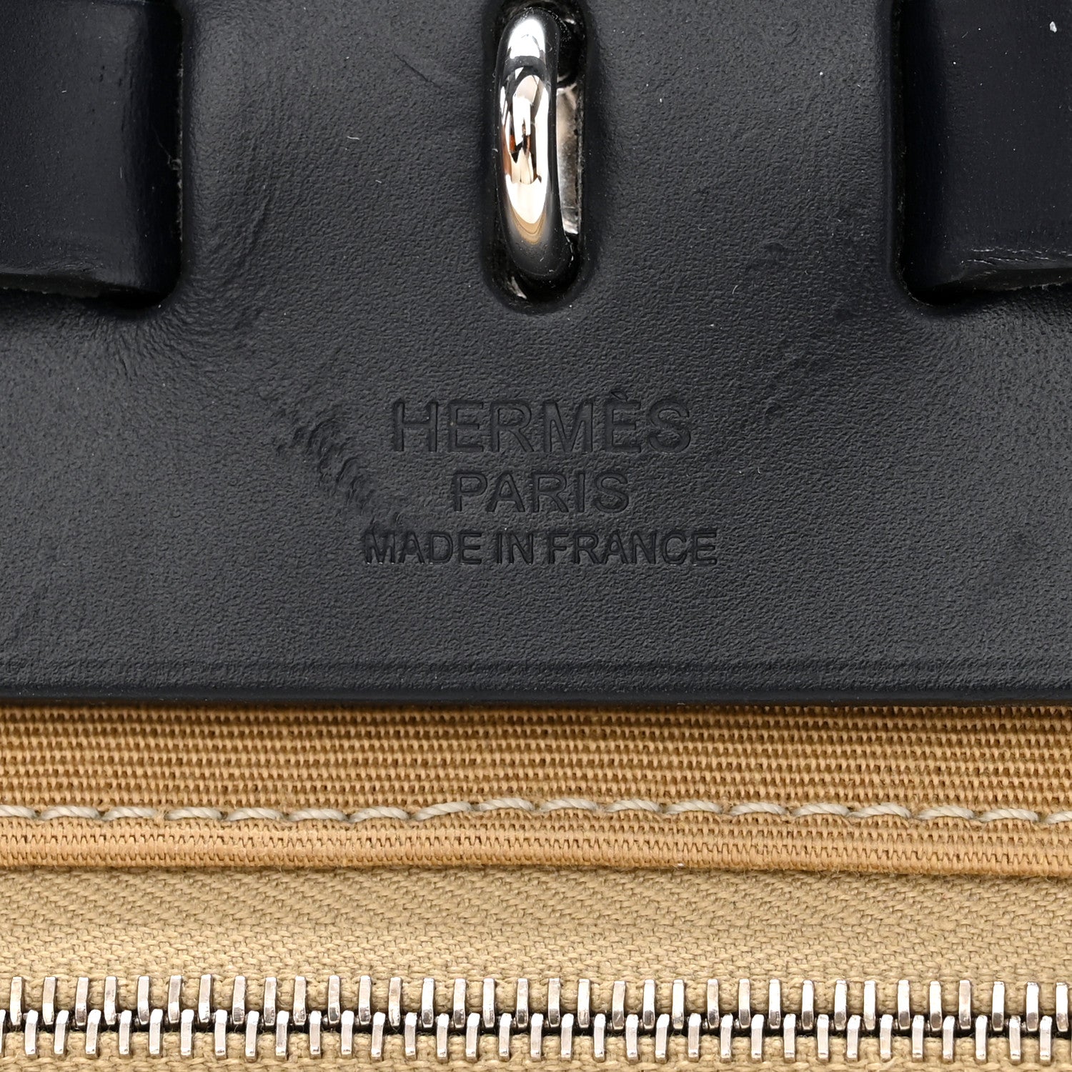 Hermes Vache Hunter Toile Herbag Zip 31 PM Trench Bleu Indigo 8 of 14