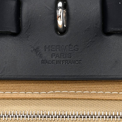 Hermes Vache Hunter Toile Herbag Zip 31 PM Trench Bleu Indigo 8 of 14