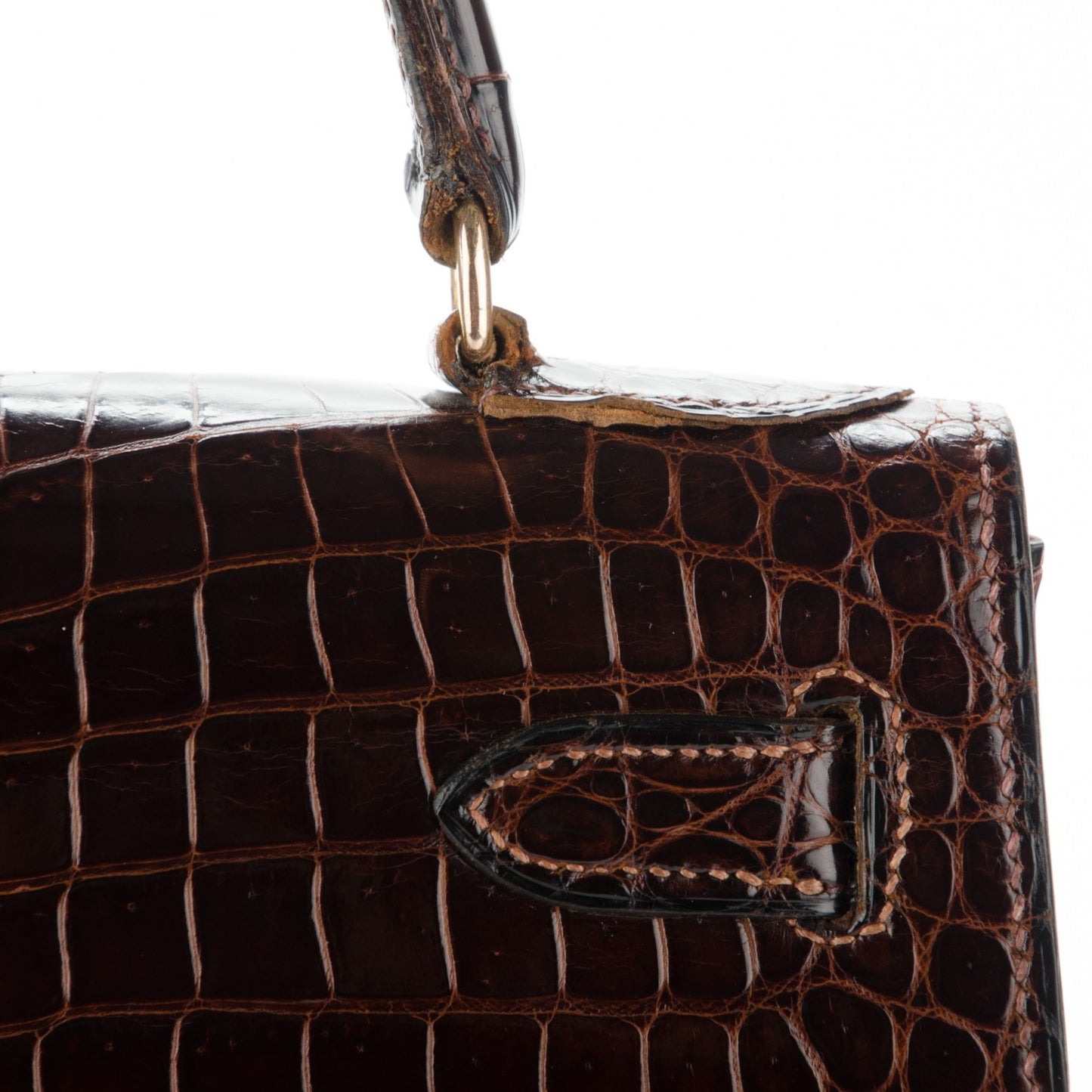 Shiny Crocodile Kelly 28 Havane