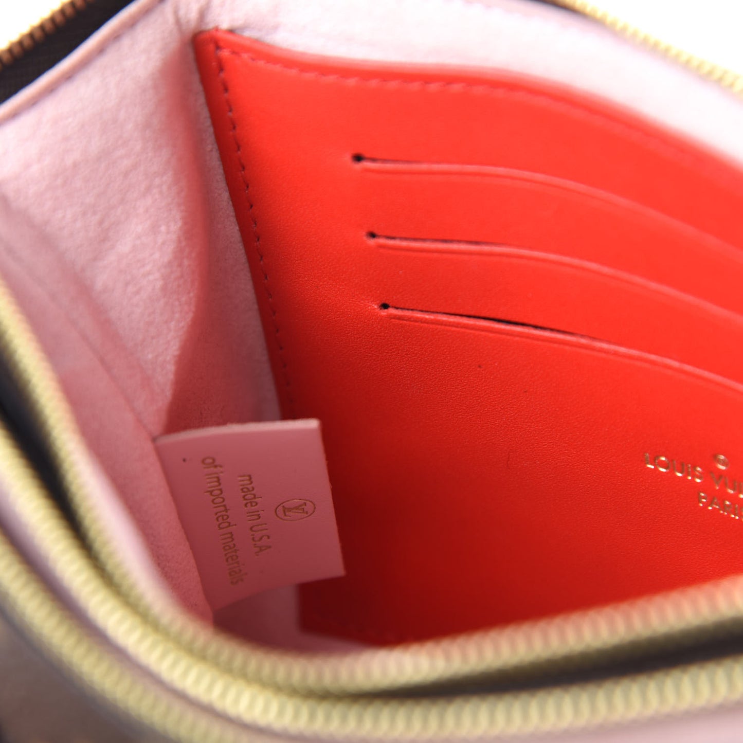Monogram Blooming Flowers Double Zip Pochette