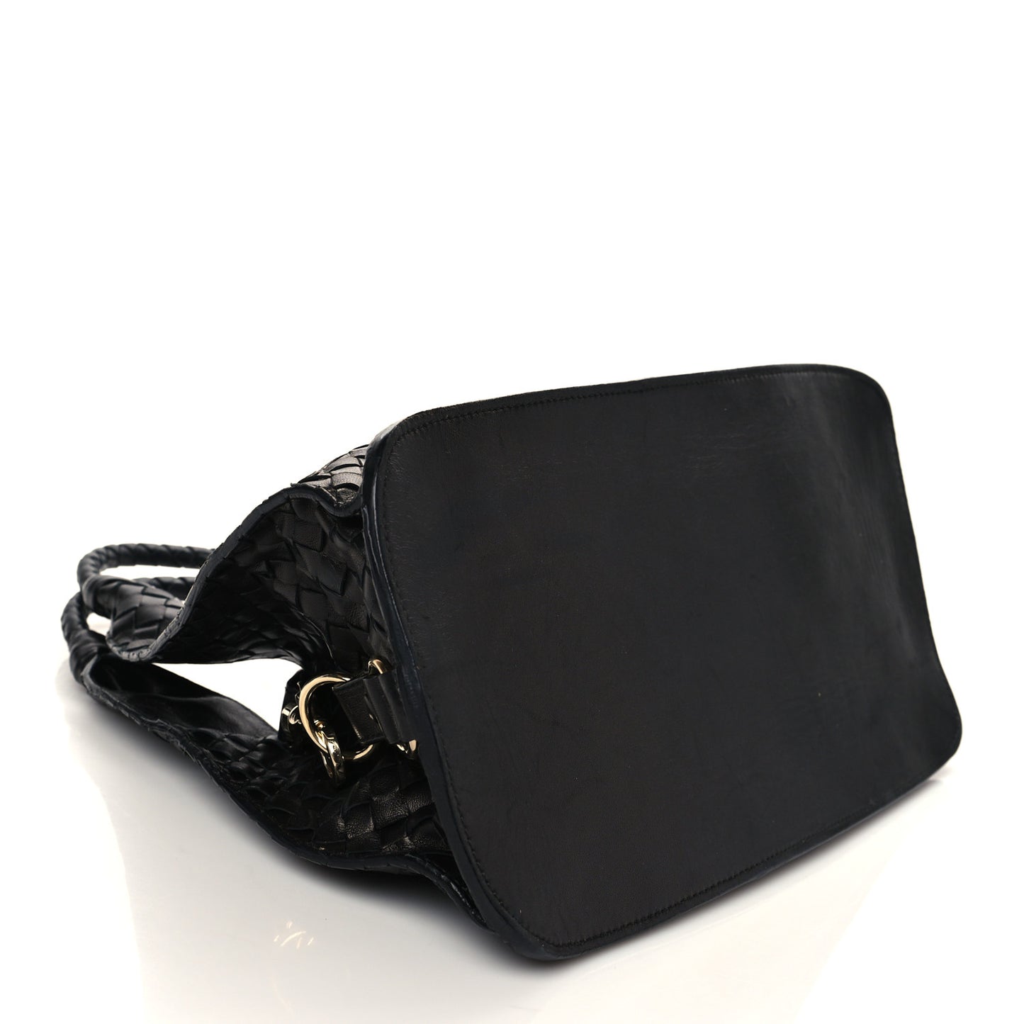 Nappa Intrecciato Shoulder Bag Black