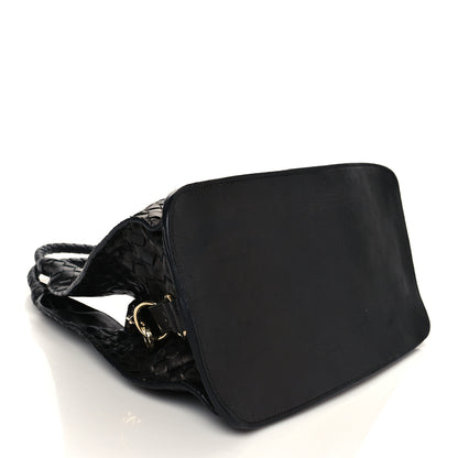 Bottega Veneta Nappa Intrecciato Shoulder Bag Black 3 of 6
