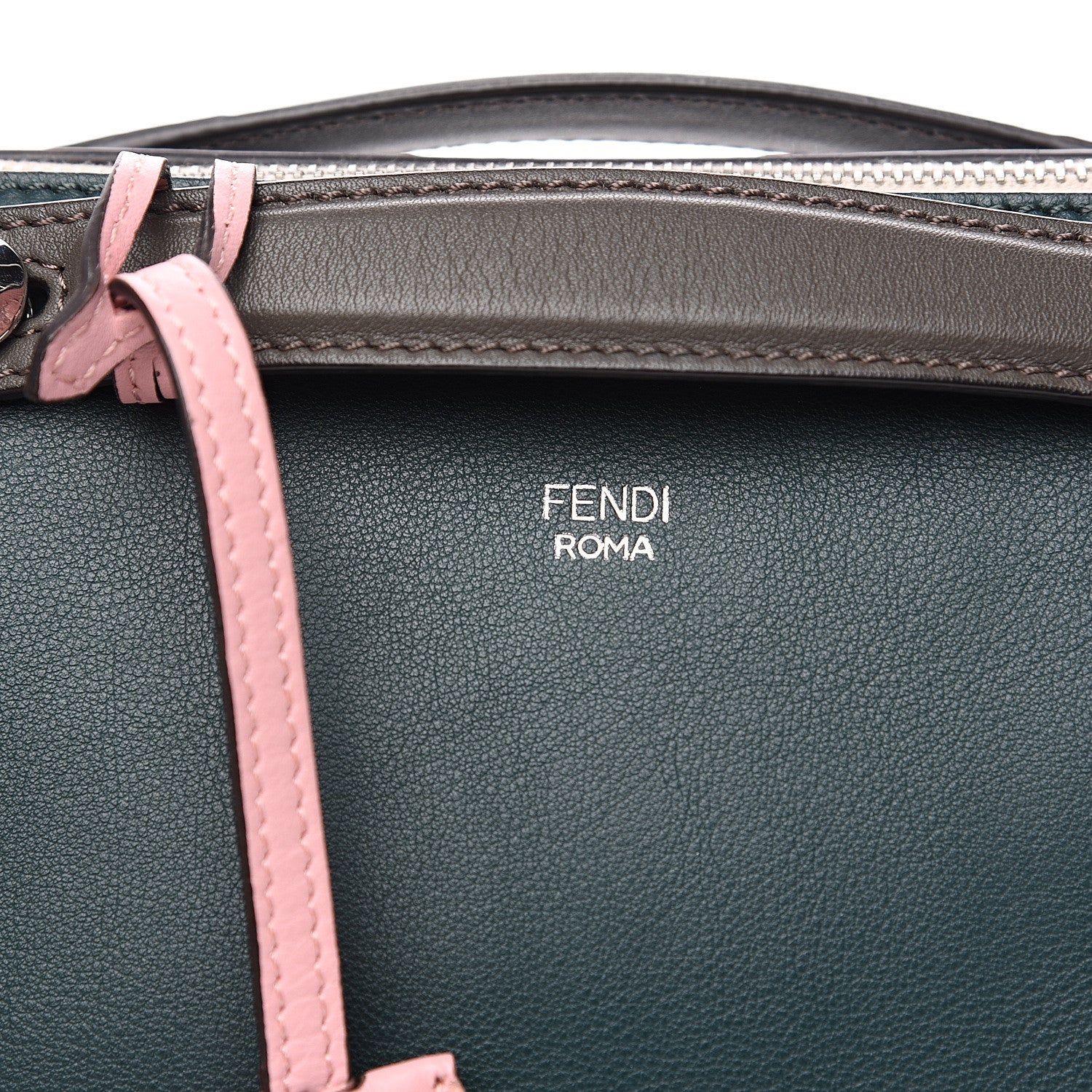 Fendi Vitello Dolce 4 Color Medium By The Way Boston Bag Verde Inglese Multicolor 8 of 11