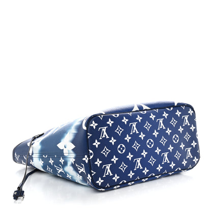 Louis Vuitton Monogram Escale Neverfull MM Blue 5 of 11