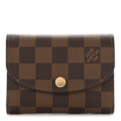 Louis Vuitton Damier Ebene Rosalie Coin Purse Rose Ballerine 1 of 6