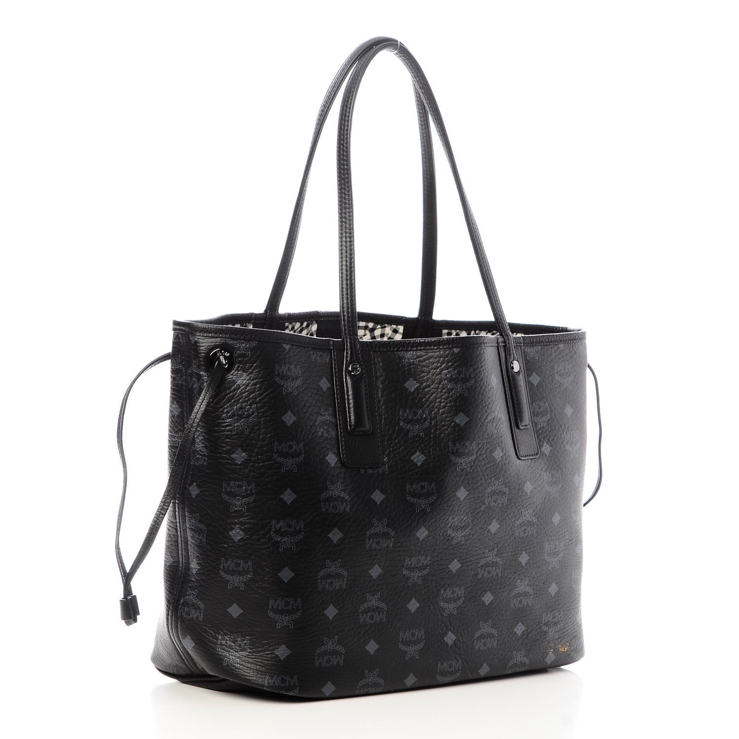 Visetos Medium Liz Reversible Shopper Tote Black