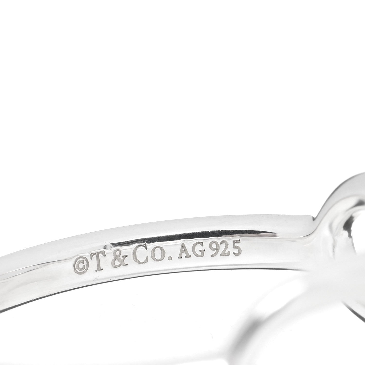 Tiffany Sterling Silver Infinity Ring 50 5.5 4 of 4