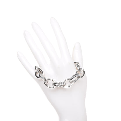 David Yurman Sterling Silver 17mm Extra Large Oval Link Bracelet 2 of 6