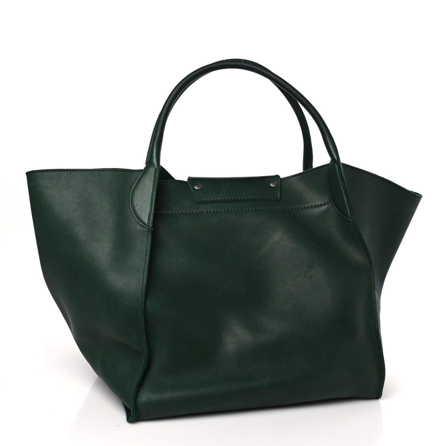Smooth Calfskin Medium Big Bag Green