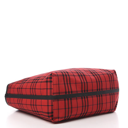 Burberry Vintage Check Extra Large The Giant Reversible Tote Blue Red 7 of 17