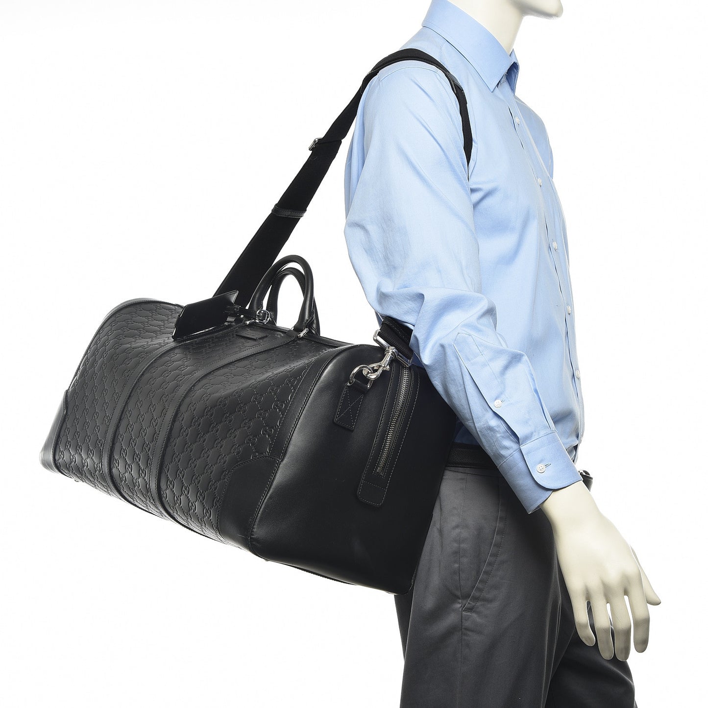Guccissima Signature Large Duffle Black