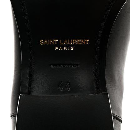 Saint Laurent Calfskin Mens Wyatt Chelsea Boots 44 Black 6 of 8