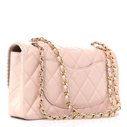 Chanel Lambskin Quilted Medium Single Flap Light Pink 2 of 14