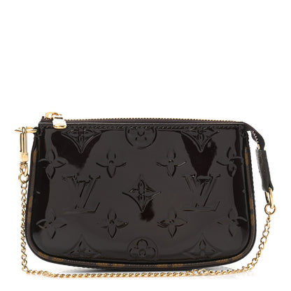 Louis Vuitton Vernis Monogram Mini Pochette Accessories Amarante 1 of 7