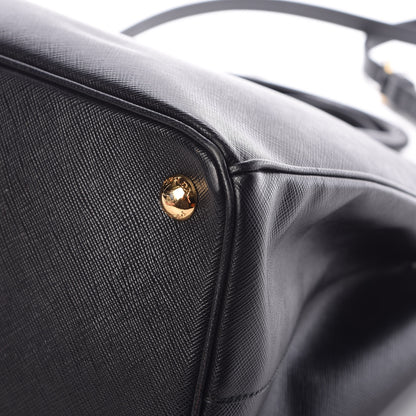 Prada Saffiano Medium Galleria Double Zip Tote Black 11 of 13