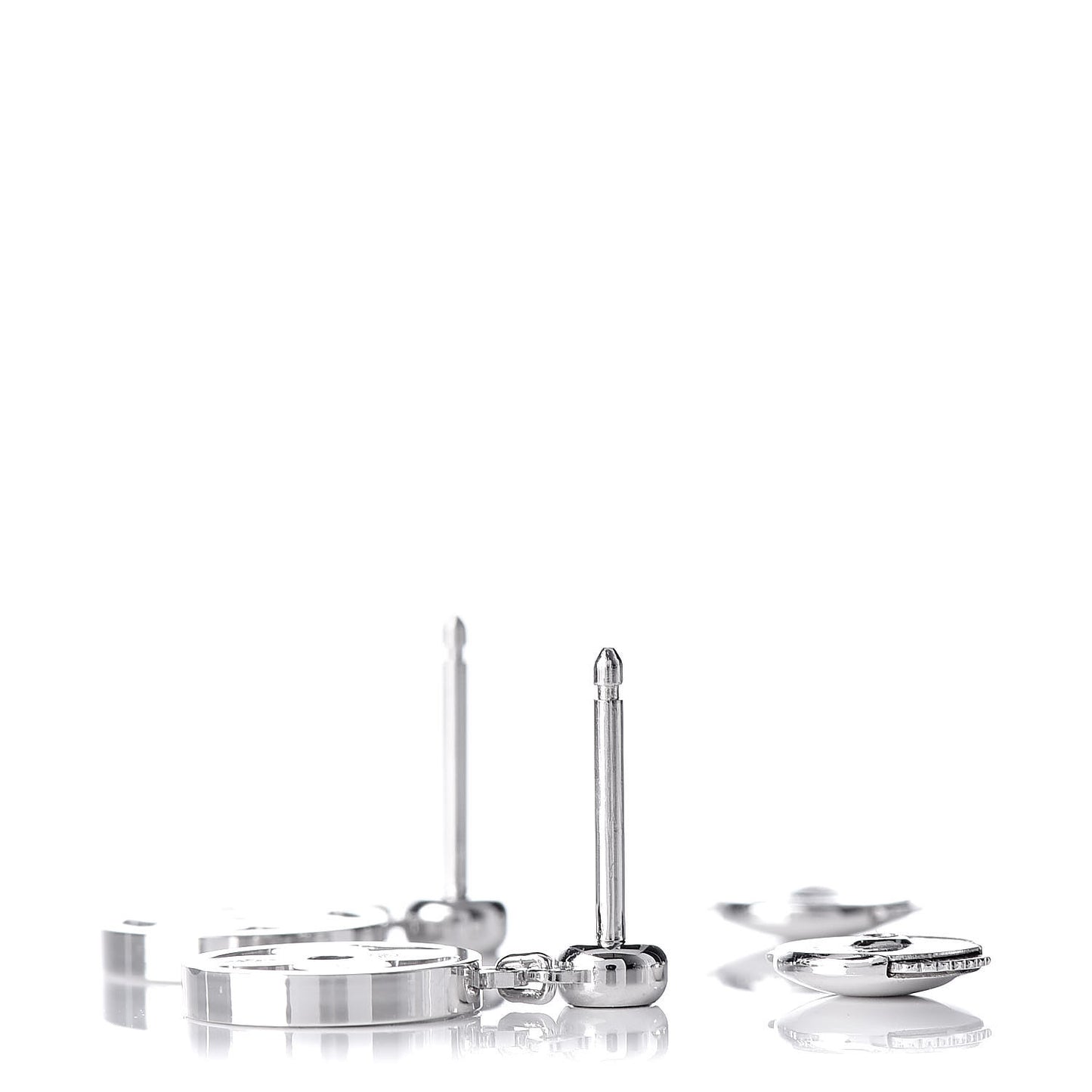 18K White Gold Diamond Idylle Blossom Stud Earrings
