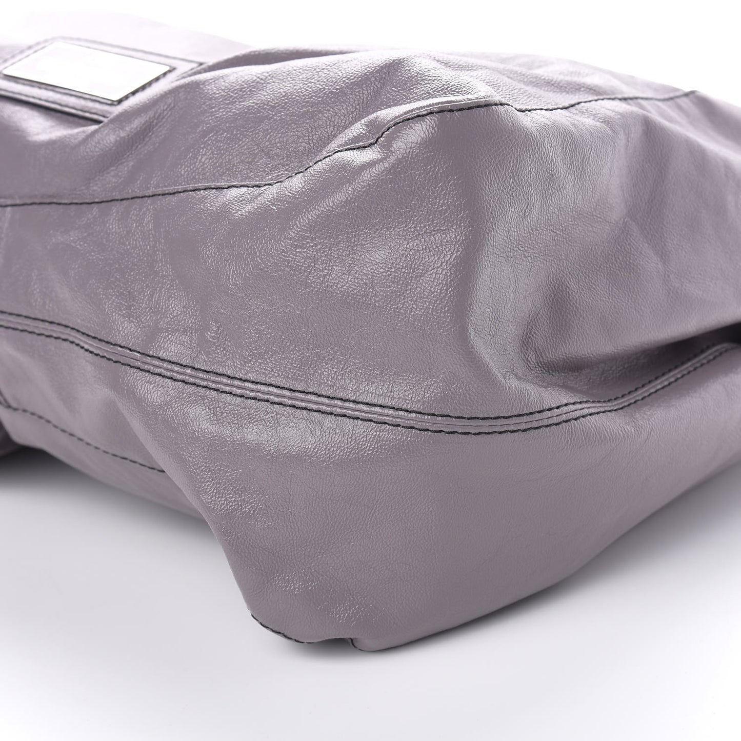 Patent Lacca Large Nuage Bow Hobo Lilac