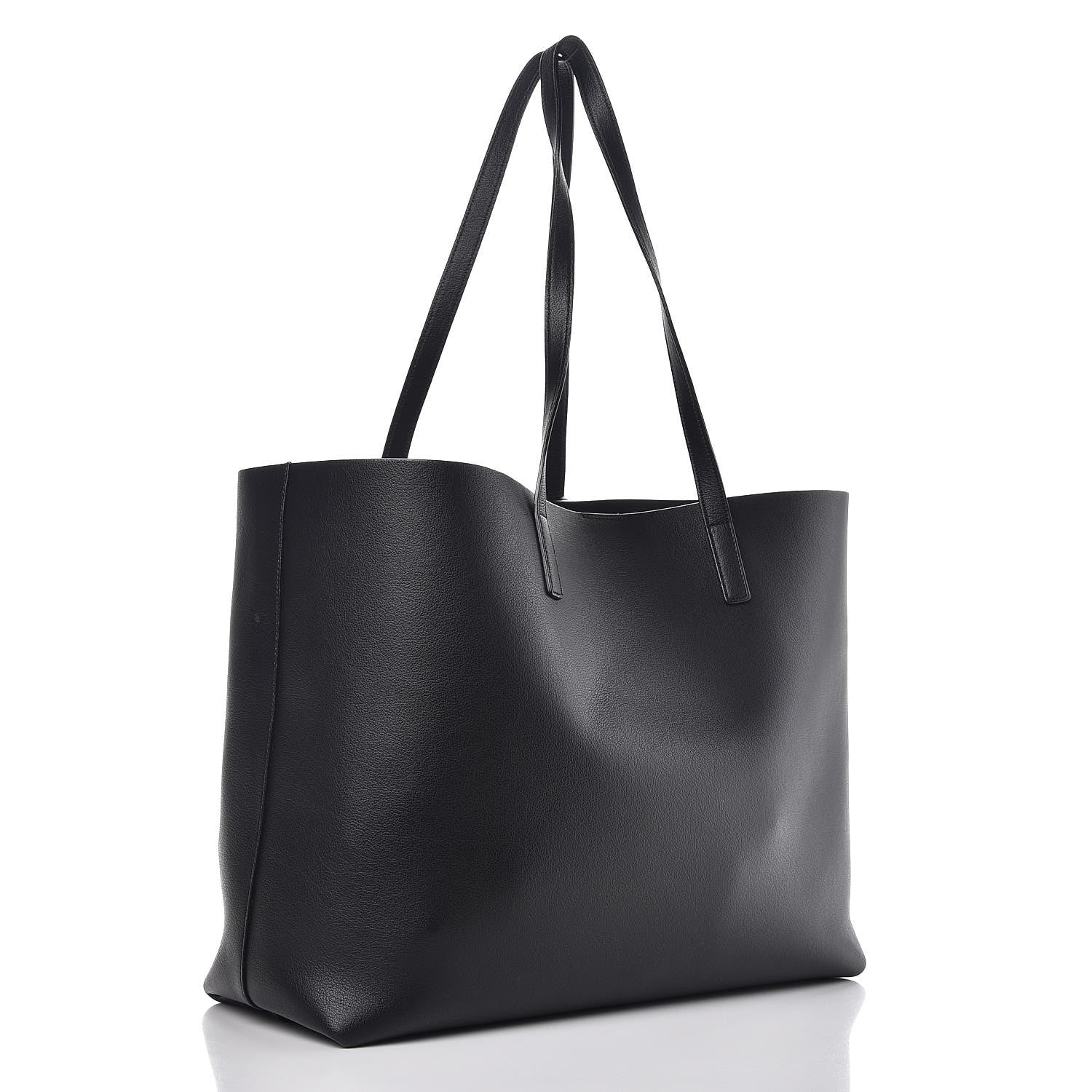 Saint Laurent Calfskin Large Shopping Tote Black 4 of 8