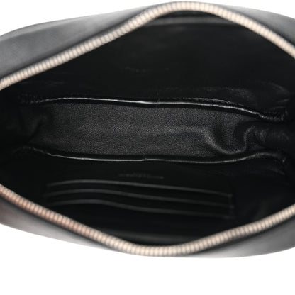 Saint Laurent Grain De Poudre Matelasse Monogram Mini Lou Camera Bag Black 5 of 10