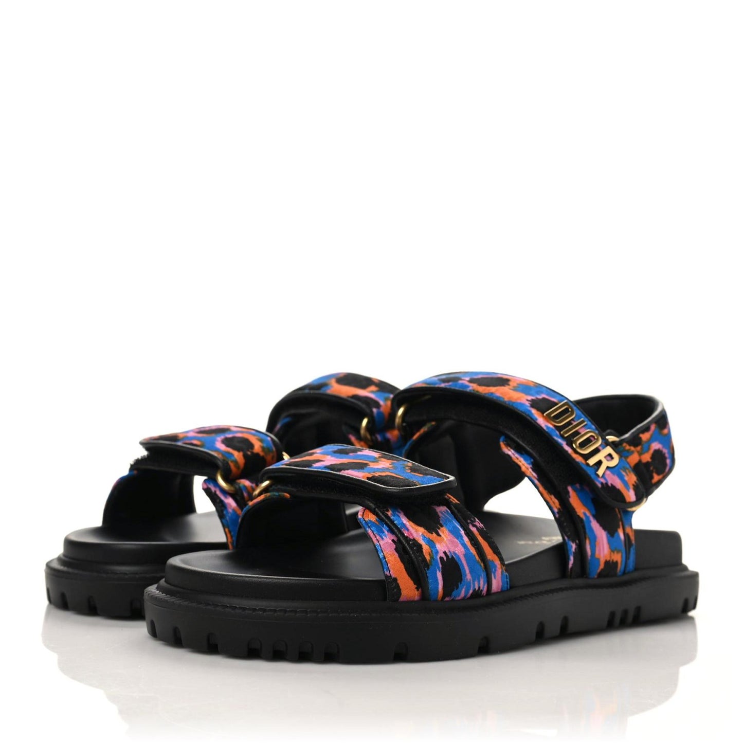 Technical Fabric Mizza Print DiorAct Sandals 36.5 Multicolor