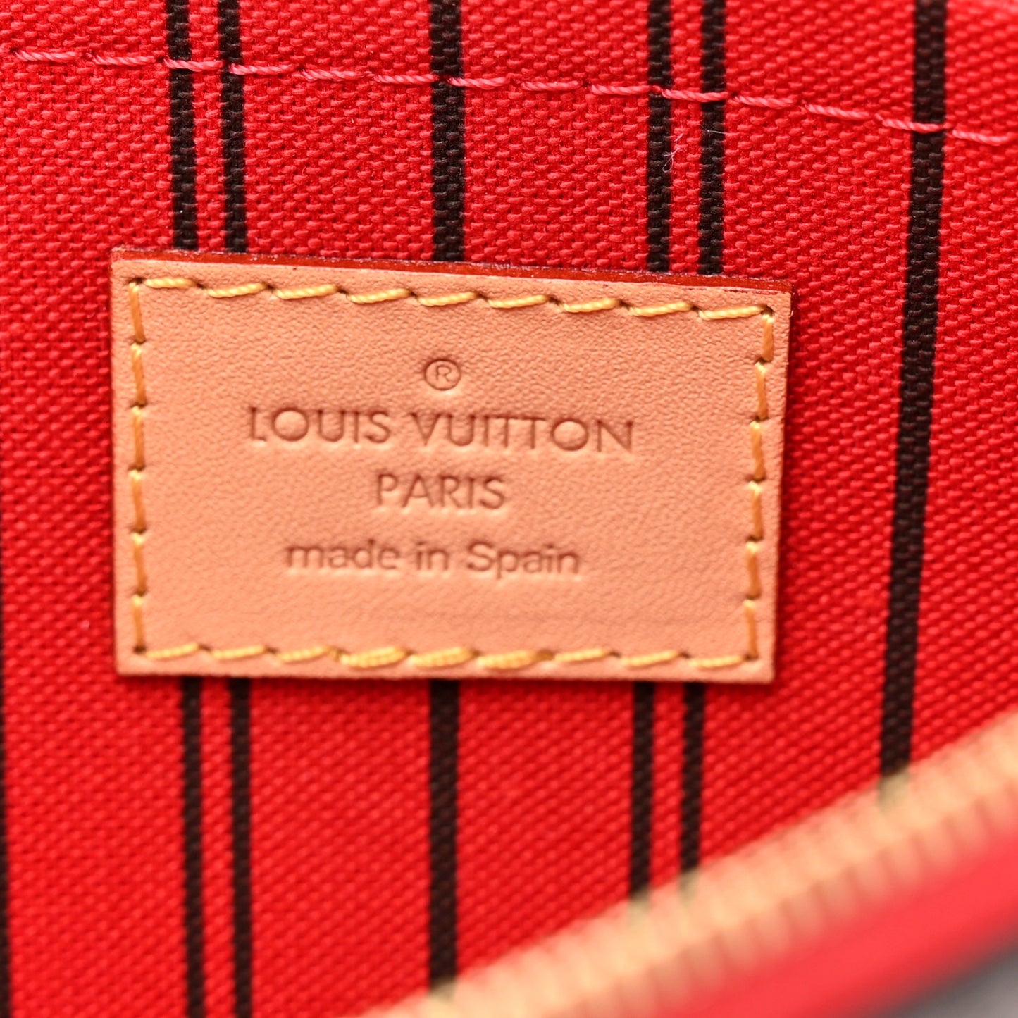 Monogram Neverfull MM GM Pochette Cherry