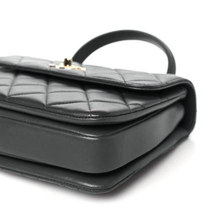 Chanel Lambskin Quilted Small Trendy CC Dual Handle Flap Bag Dark Grey 10 of 11