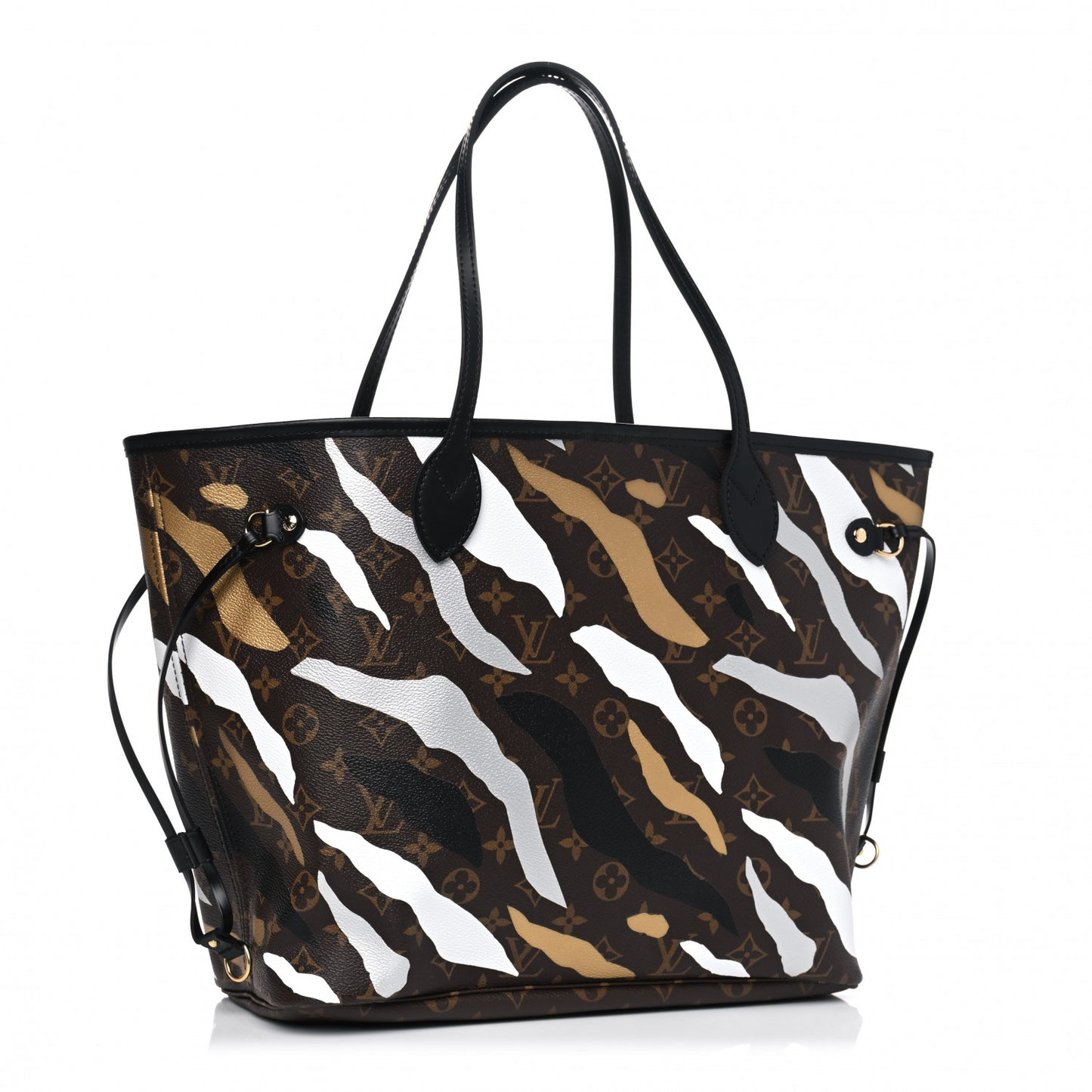 X LOL Monogram Neverfull MM Gold Silver