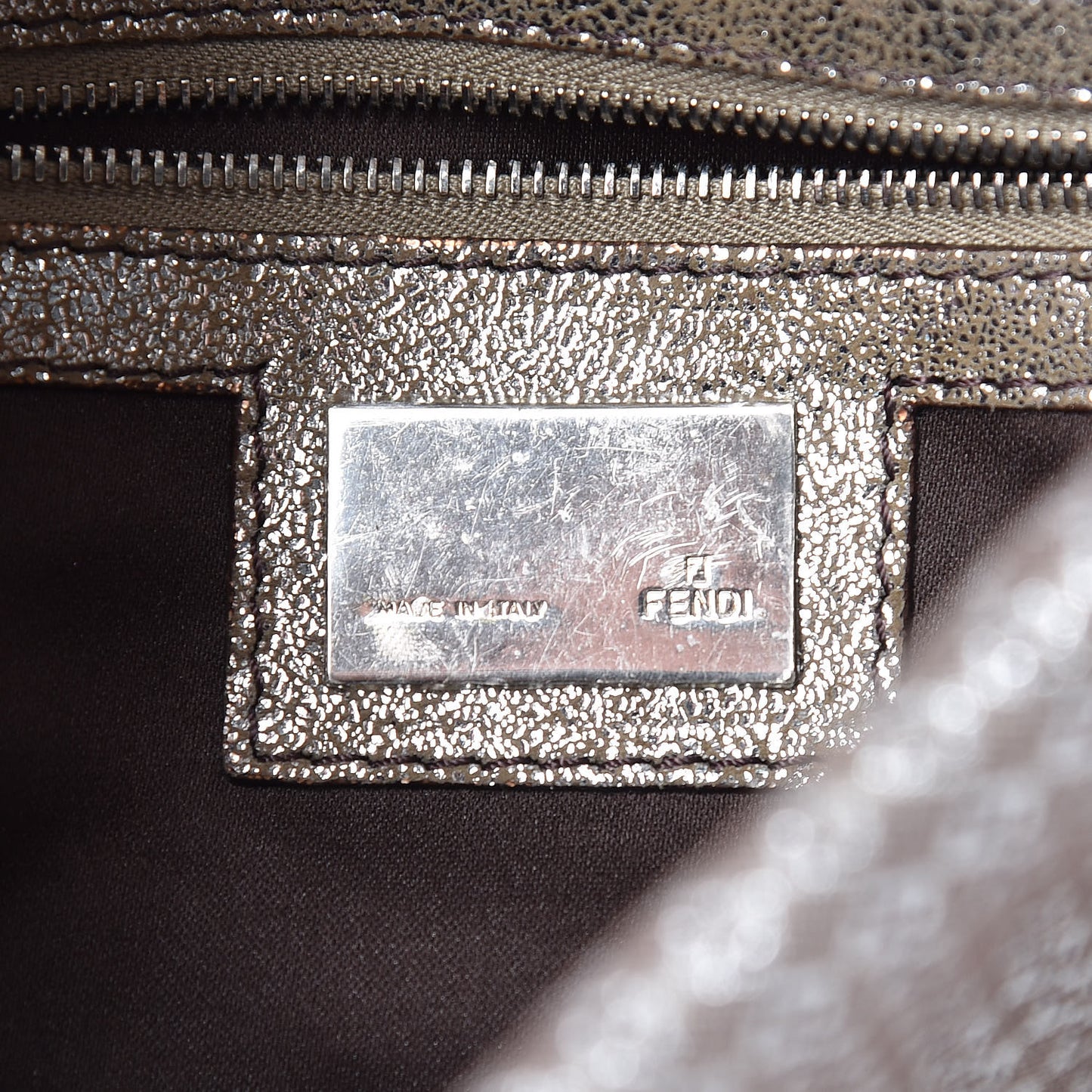 Metallic Zucchino Baguette Silver