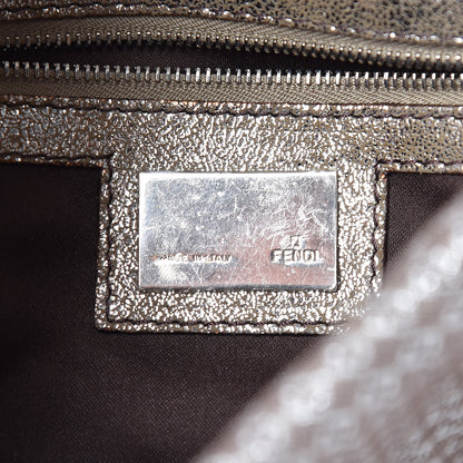 Fendi Metallic Zucchino Baguette Silver 6 of 12