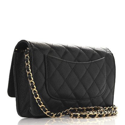Chanel Caviar Quilted Wallet on Chain WOC Black 3 of 11