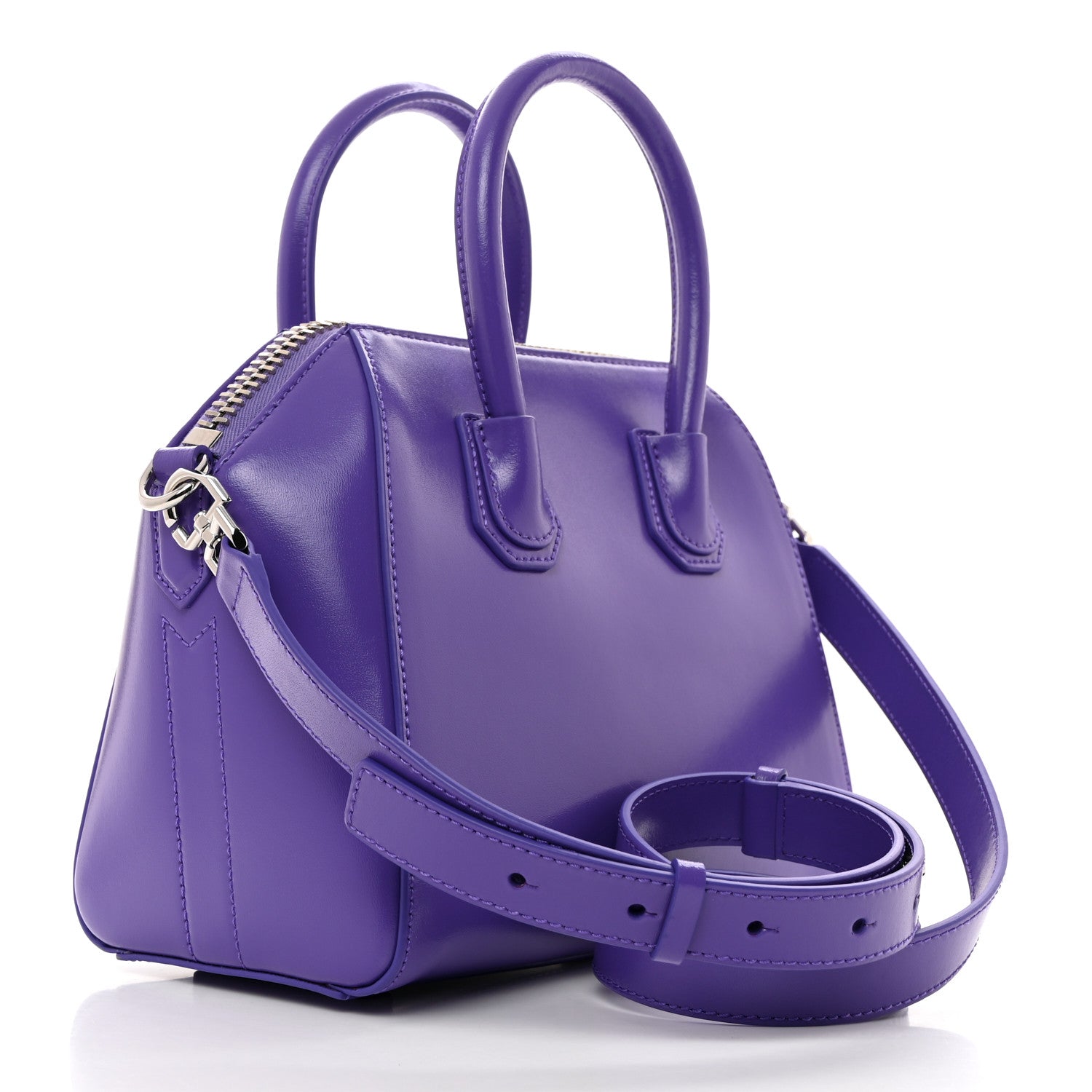 Givenchy Shiny Lord Calfskin Mini Antigona Ultraviolet 2 of 10
