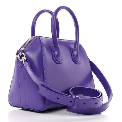 Givenchy Shiny Lord Calfskin Mini Antigona Ultraviolet 2 of 10