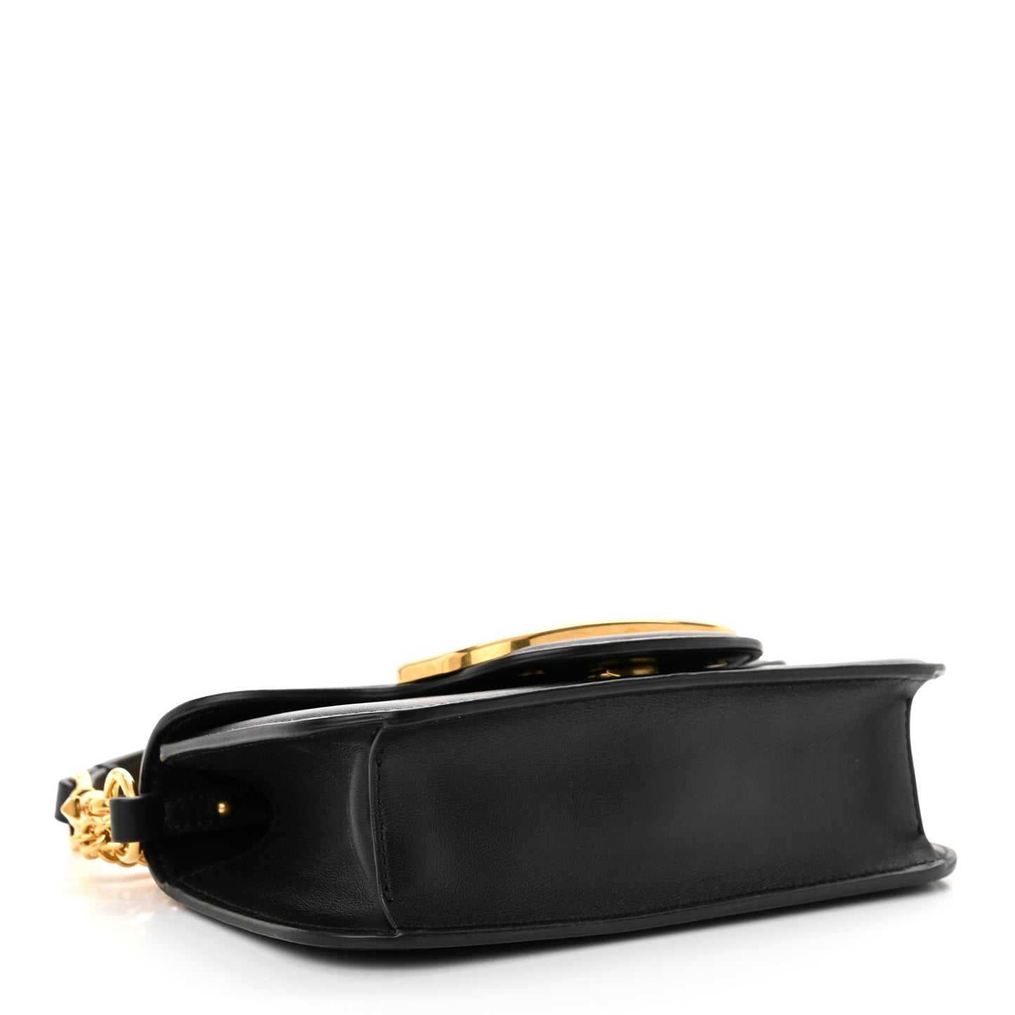 Calfskin Vlogo Small Loco Shoulder Bag Black