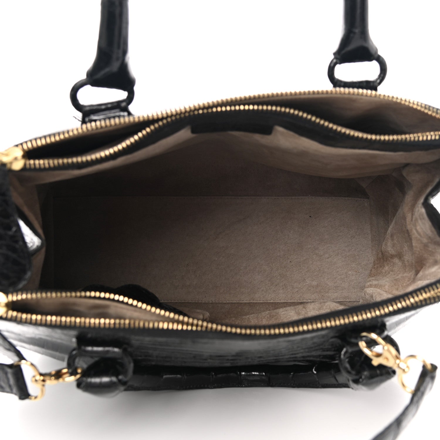 Nancy Gonzalez Crocodile Top Handle Satchel Black 5 of 10