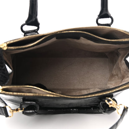 Nancy Gonzalez Crocodile Top Handle Satchel Black 5 of 10
